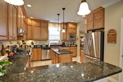 peacock green Granite kitchen - Dallas FortWorth Texas Dallas FortWorth